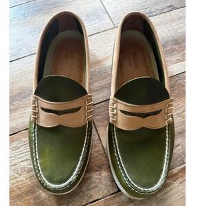G.H. Bass & Co. - Weejuns Heritage Larson Two-Tone Leather Penny Loafers - Green